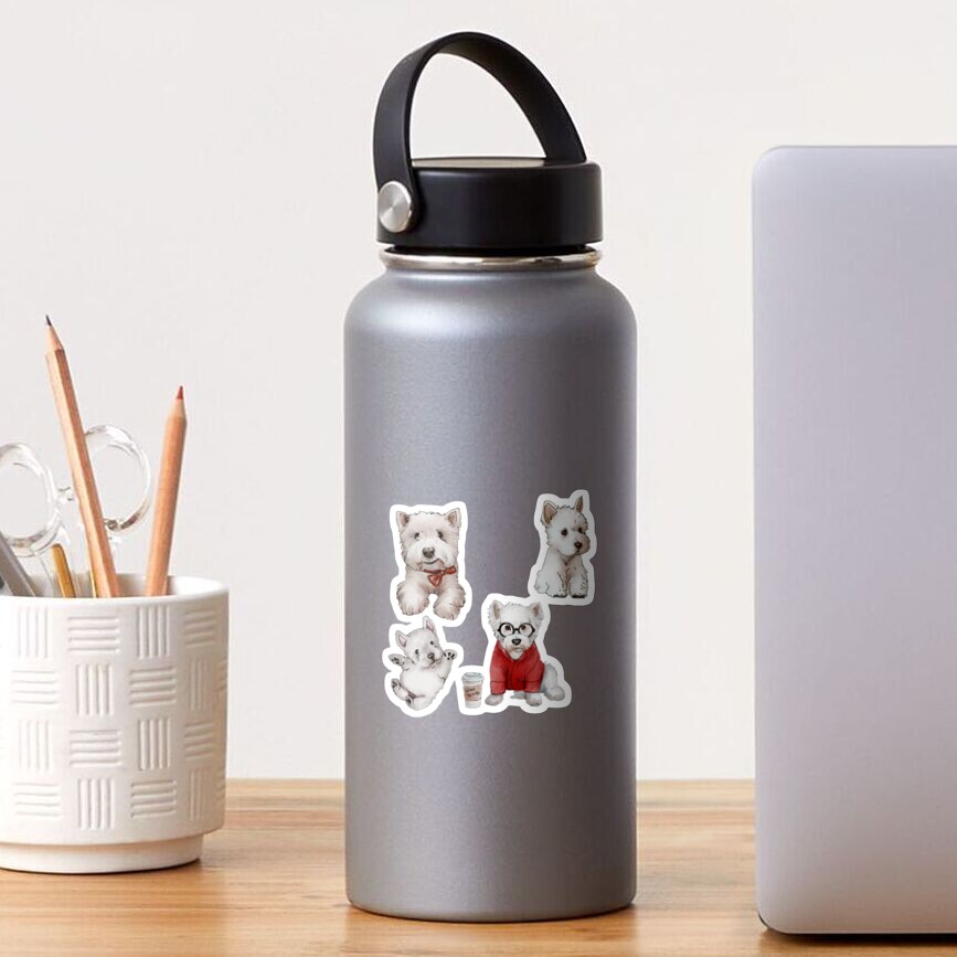 Westies Dogs Sticker Set Sticker