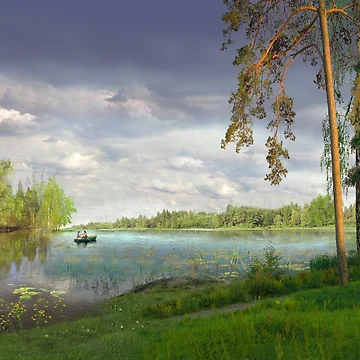 Artwork thumbnail, Weekend Rowing by Igor Zenin Art