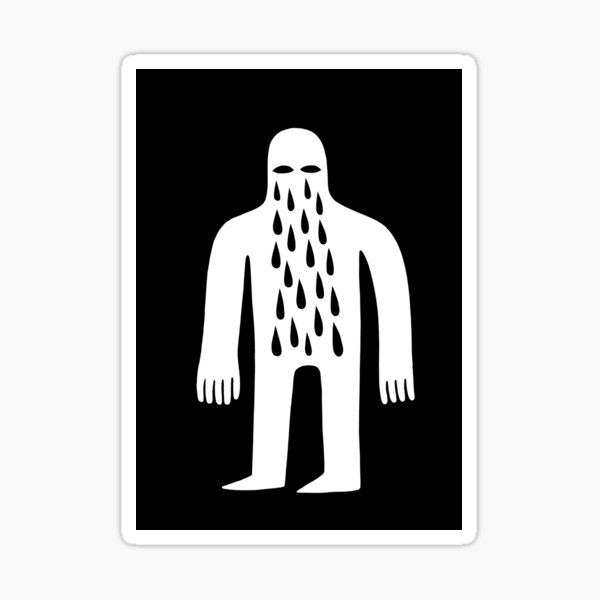 Crying Man Sticker