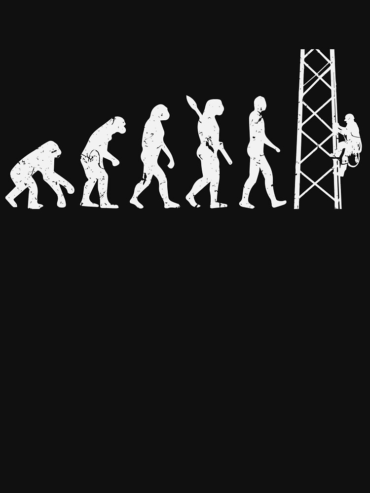 Evolution Electrician Tower Climber Shirt For Mom, Dad,Girls Evolution Electrician Tower Climber Shirt For Mom, Dad,Girls