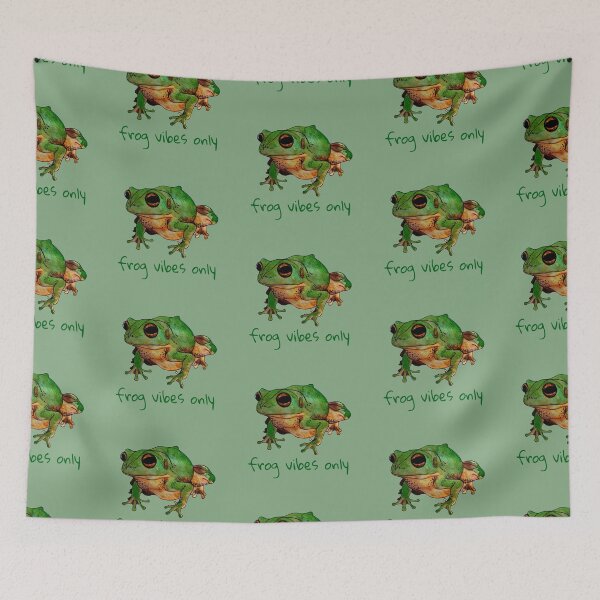 Item preview, Frog Vibes Only  designed and sold by bluejayknits.