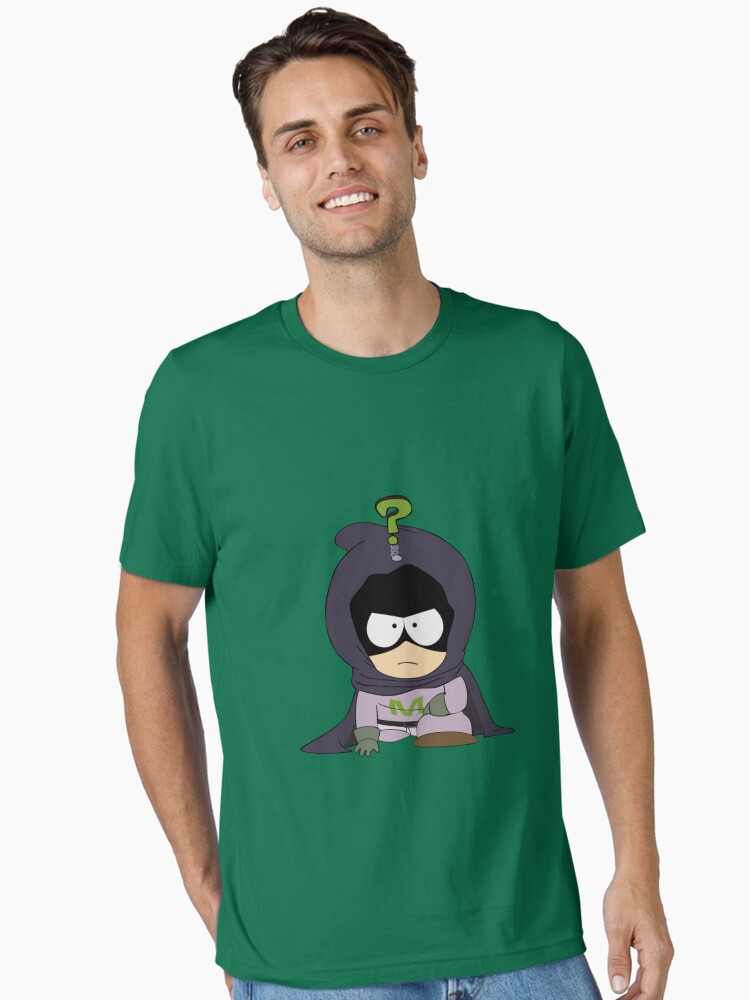 Aperçu 1 sur 7. T-shirt essentiel avec l'œuvre [HD] South Park - Mysterion créée et vendue par KlistStudio.