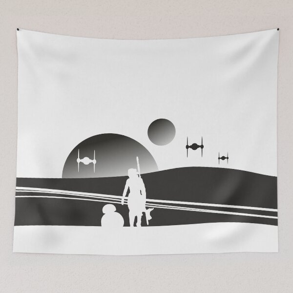 Item preview, TATOOINE SUNSET BLACK designed and sold by yellowmadcat.