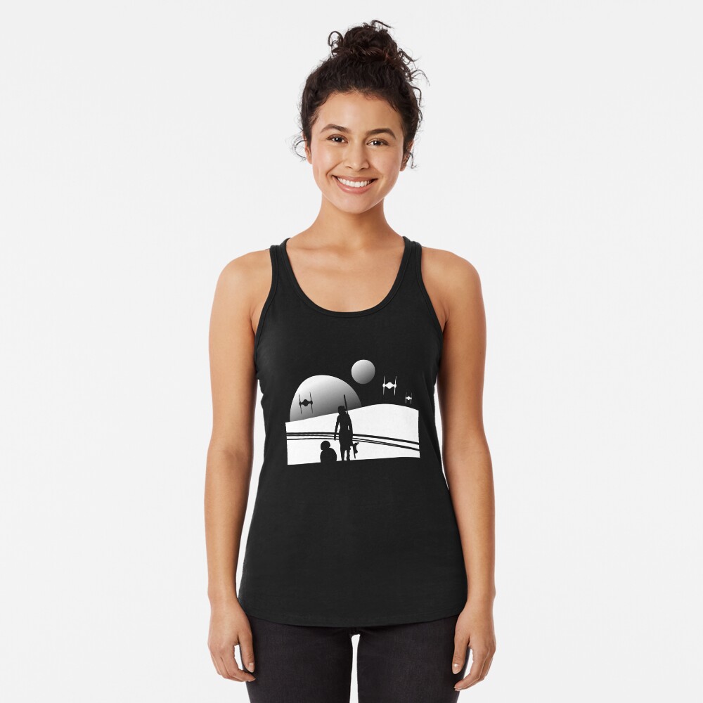 Vista previa del artículo con la obra «Camiseta con espalda nadadora», diseñado y vendido por yellowmadcat.