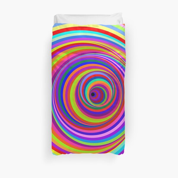Hypnotic Psychedelic Vertigo Hole Duvet Cover