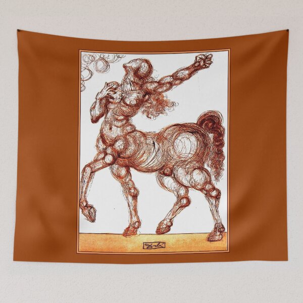 Item preview, CENTAUR : Vintage Half Man Half Horse Abstract  Print designed and sold by posterbobs.