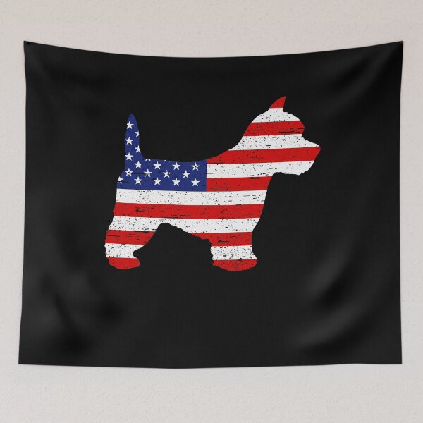 Item preview, West Highland White Terrier 4th of July American Flag  designed and sold by rafaeltto.