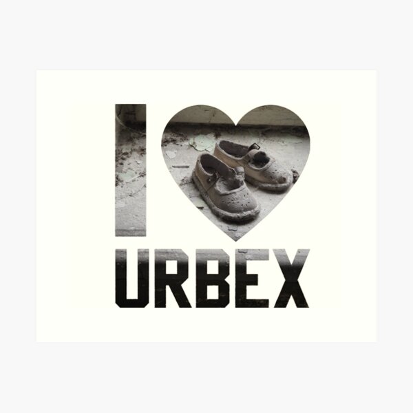 I love Urbex (Chernobyl Kindergarten Gasmask room) Art Print