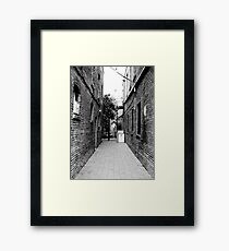 Quiet Alley Framed Print