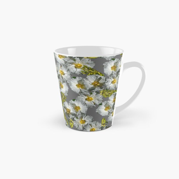 SUMMER WHITE ROCKROSE SIMPLE PATTERN Tall Mug