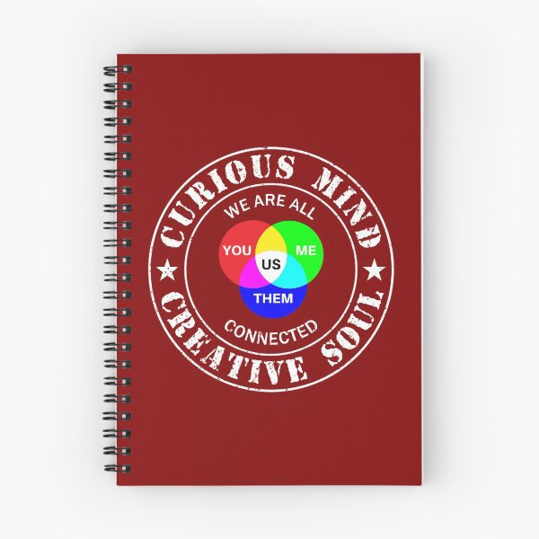 Item preview, Curious Mind - Creative Soul (Maroon) designed and sold by 4wordsmovement.