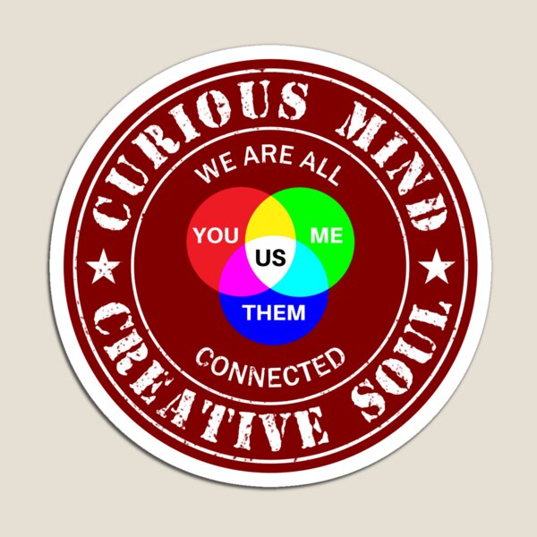 Item preview, Curious Mind - Creative Soul (Maroon) designed and sold by 4wordsmovement.