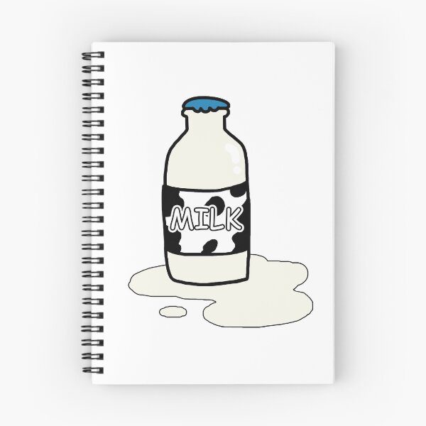 Item preview, Milk bottle with cow pattern label designed and sold by Mohja-Design.