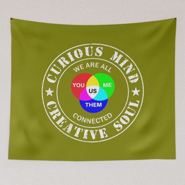 Item preview, Curious Mind - Creative Soul (Olive) designed and sold by 4wordsmovement.