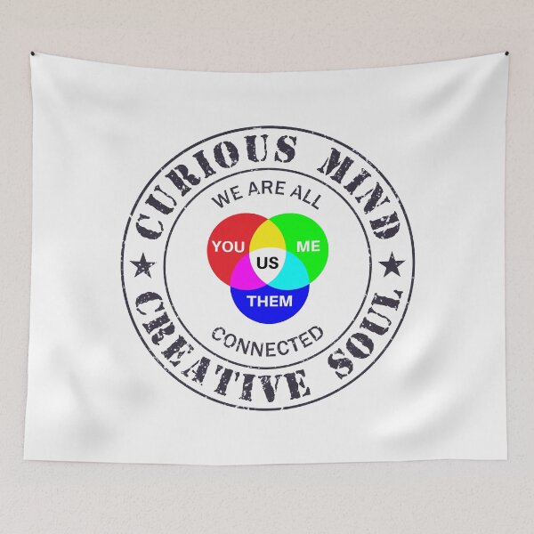 Item preview, Curious Mind - Creative Soul (White) designed and sold by 4wordsmovement.