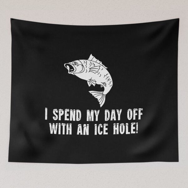 Item preview, Day Off Ice Fishing Winter Ice Hole Holiday Gift designed and sold by haselshirt.