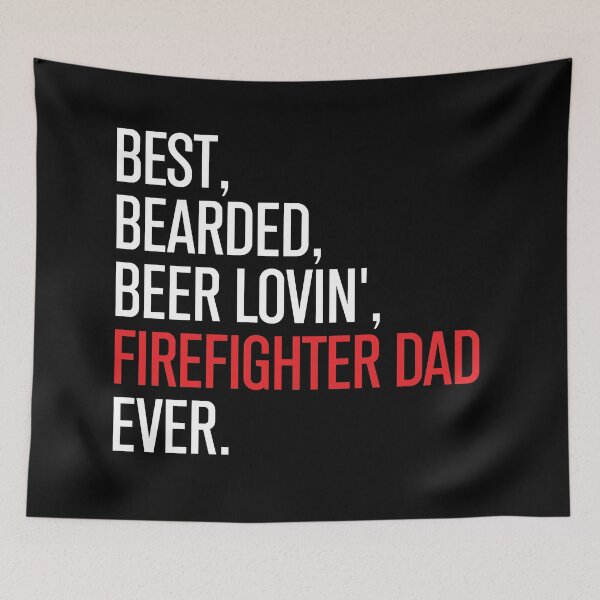 Item preview, Funny Bearded Firefighter Dad Beer Lover Firefighter Fathers Day T-shirt designed and sold by mrsmitful.