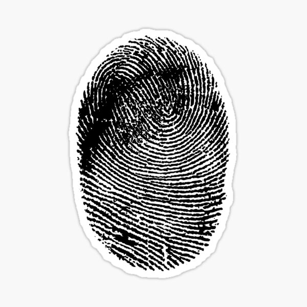 Aperçu de l'œuvre Empreinte digitale noire créée et vendue par doodlers-design.