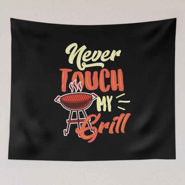 Artikelvorschau, Grill BBQ Never Touch Grill BBQ Lover entworfen und verkauft von haselshirt.