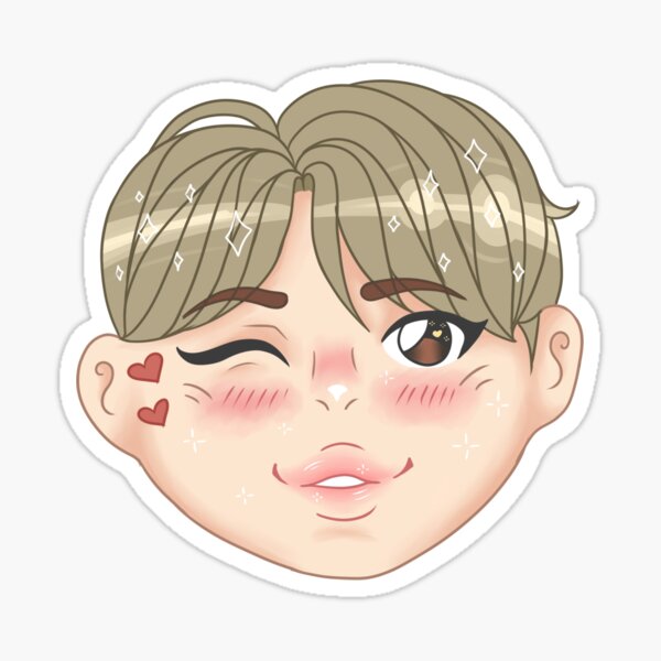 Boy With Luv Jin Pegatina