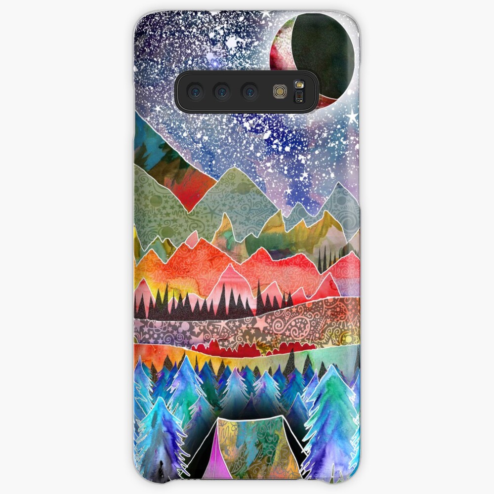 Camping under the moon Case & Skin for Samsung Galaxy