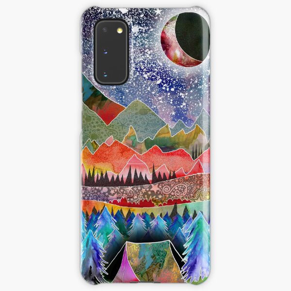 Camping under the moon Samsung Galaxy Snap Case