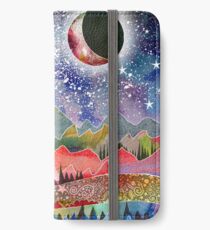 Camping unter dem Mond iPhone Flip-Case/Hülle/Klebefolie
