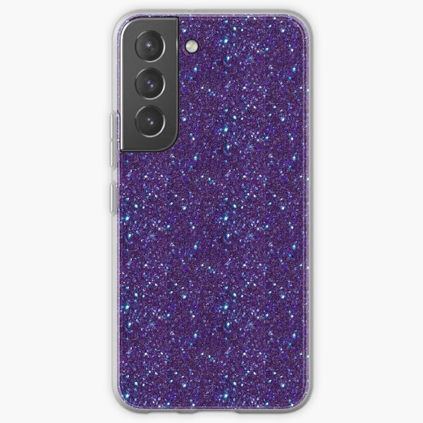 Blue purple glitter Samsung Galaxy Soft Case