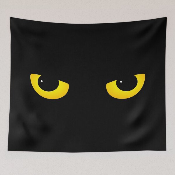 Item preview, Cat Eyes Yellow Drawing designed and sold by rewstudio.