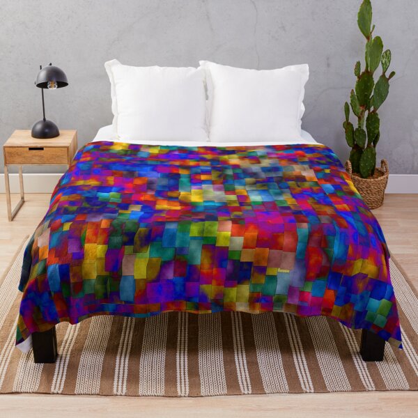 Item preview, Multi Colored Cloudy Cubes designed and sold by Ruth Palmer.
