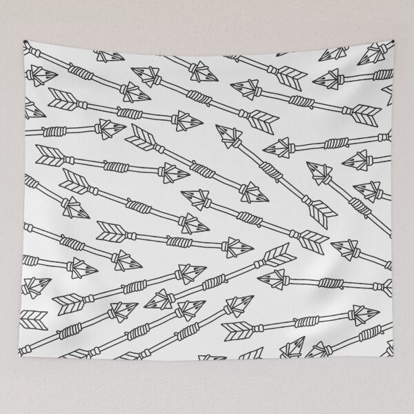 Item preview, Arrows Handdrawn Black White designed and sold by NOTSNIW ART.