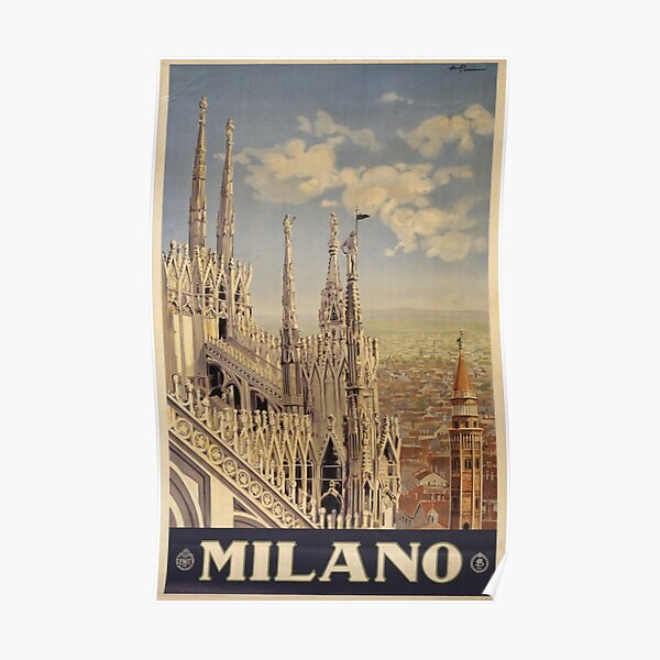 Vintage Travel Poster: Milano Poster