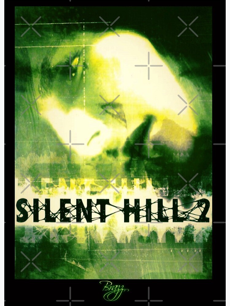 Silent Hill 2 - Ps2 Original Box Art (Green Cover) (Neon) Poster