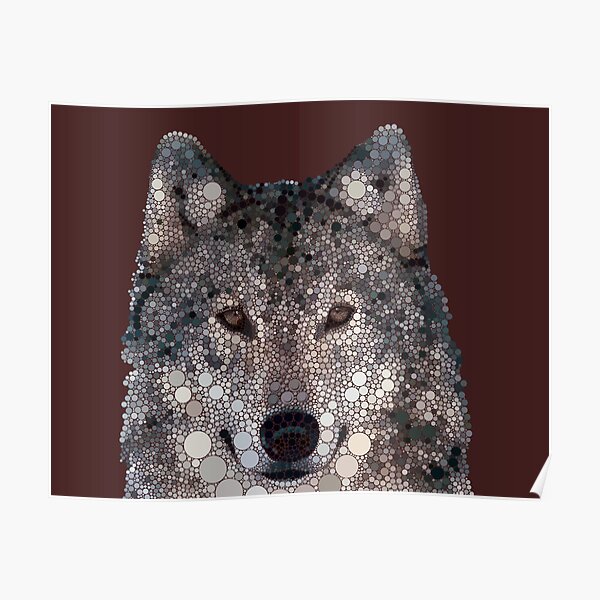 Circlism Wolf Poster