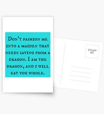 Dragon of Feminism 2 Postcards