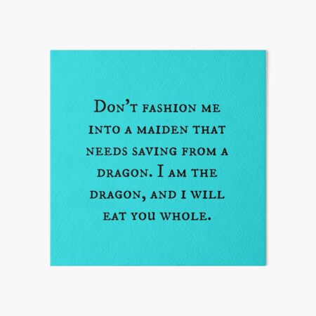 Dragon of Feminism 2 Art Board Print