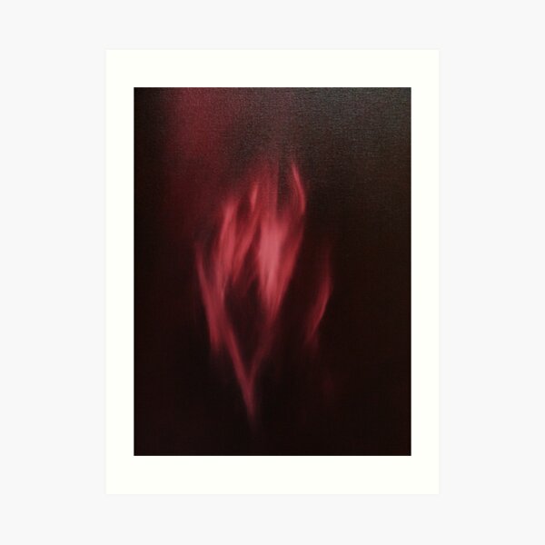 flaming heart Art Print