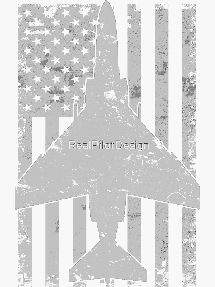 F 4 Phantom Ii Fighter Jet Patriotic Military Vintage Flag Pilot