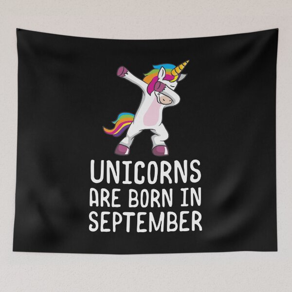 Item preview, Unicorns Are Born In September Shirt Birthday Month Gift Tee designed and sold by haselshirt.