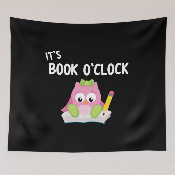 Item preview, Its Book O'Clock Owl Reading Designs designed and sold by SpiritWestDesig.