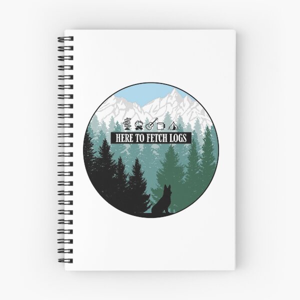 Item preview, Here To Fetch Logs designed and sold by MaplewoodMerch.