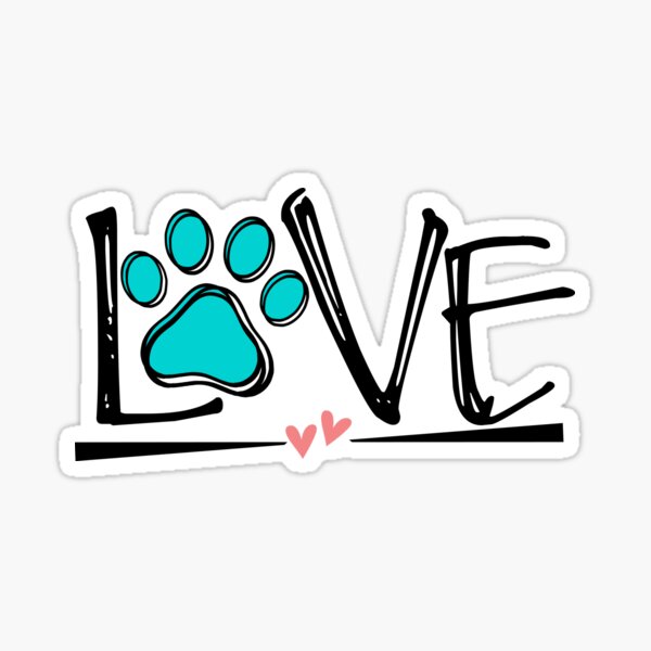 Dog Love Sticker