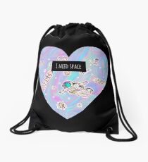 I need space (heart) Drawstring Bag
