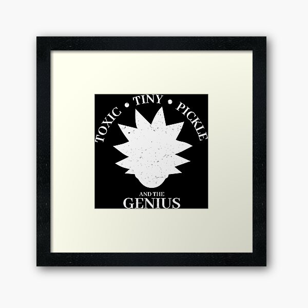 Toxic, Tiny, Pickle and the Genius Framed Art Print