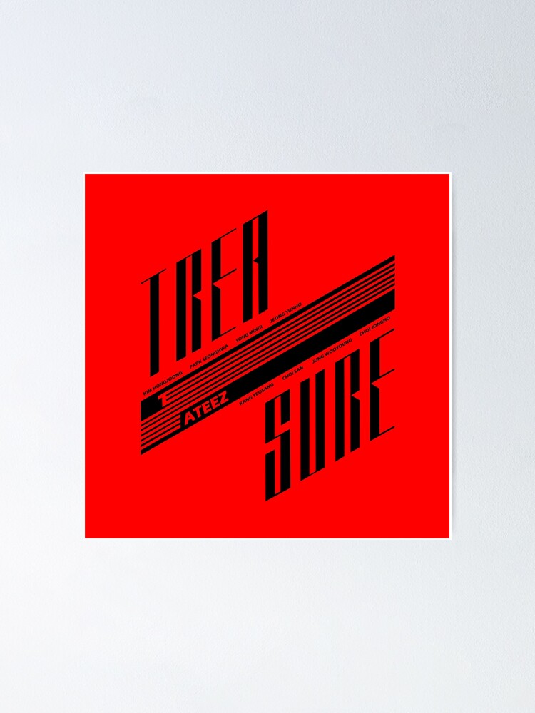 ATEEZ - Album cover w/Names Poster for Sale by Happisprout