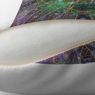 Alternate view of TWIGS THEORY ABSTRACT 4 Throw Pillow