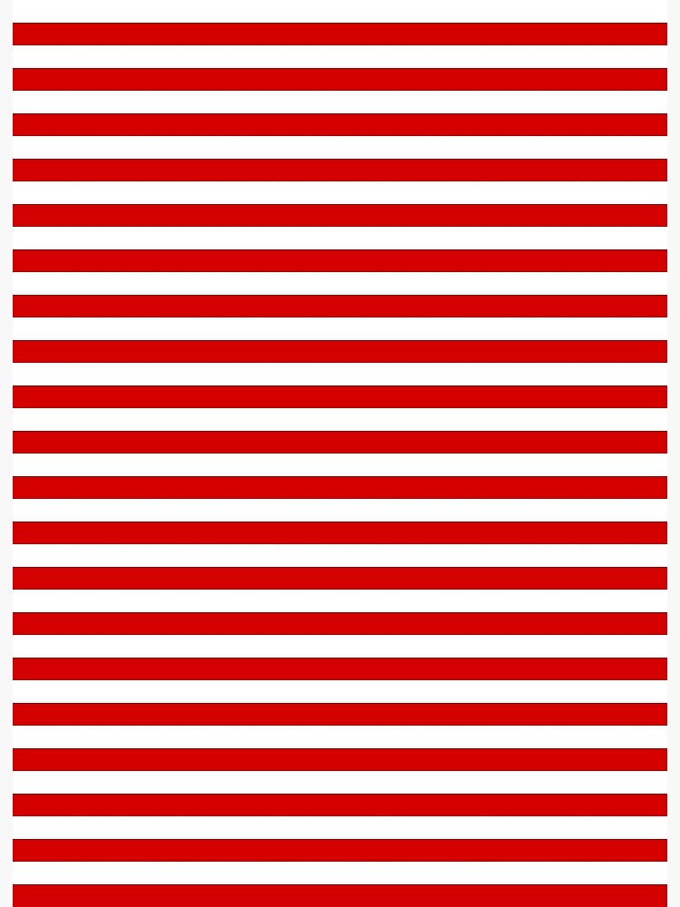 red and white horizontal stripes