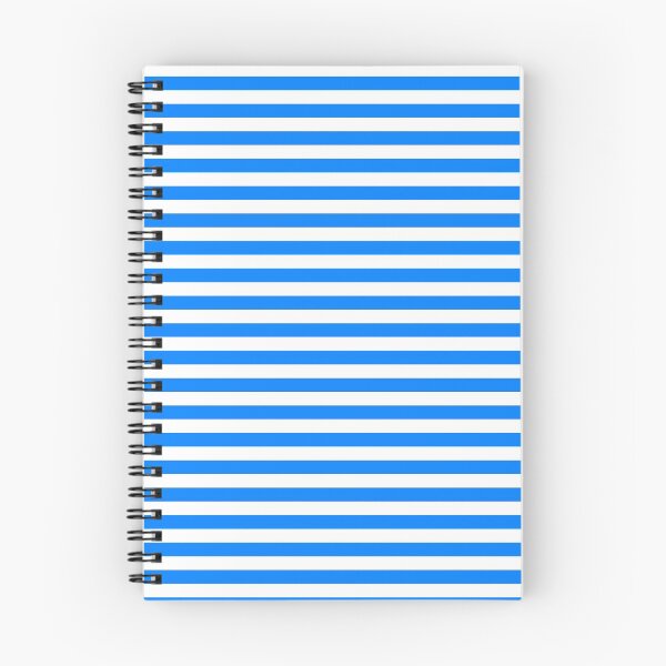 Item preview, Azure Blue and White Horizontal Stripes designed and sold by ColorPatterns.