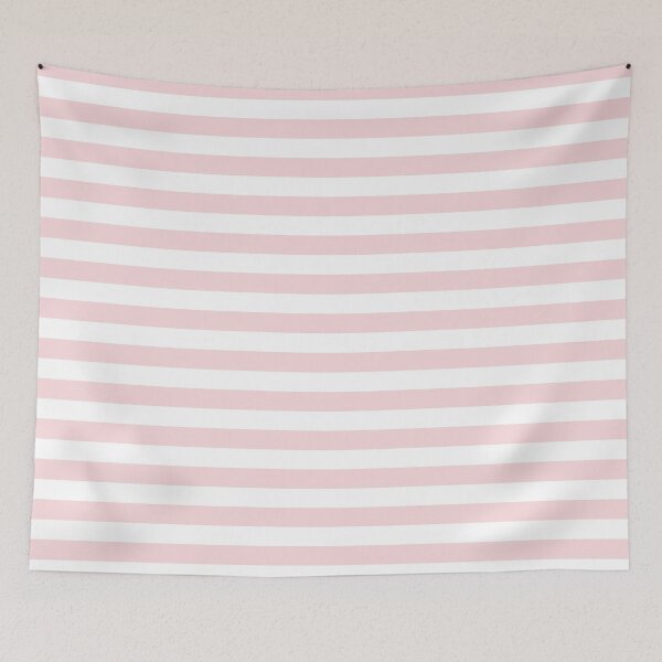 Item preview, Pale Pink and White Horizontal Stripes designed and sold by ColorPatterns.
