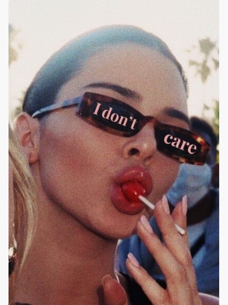 "Kendall Jenner I Dont Care" Sticker by Asappebble | Redbubble